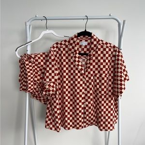 Wray Checker Lounge Set